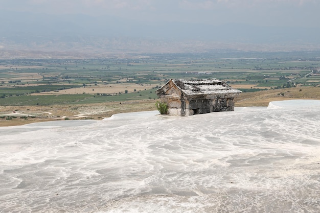 Hierapolis antique tomb in Pamukkale Turkey