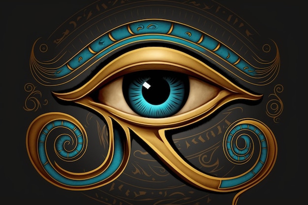 Hieroglyphs from ancient Egypt depicting the Eye of Horus or the Eye of Ra Ancient Egyptians used the Eye of Horus as a sign of safety regal authority and good health I made it