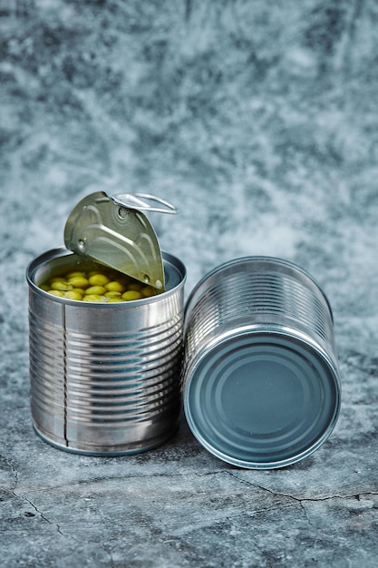 High angle view of cocktail in container on table