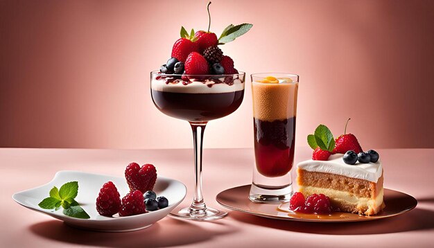 Photo high angle view of dessert on table against white background