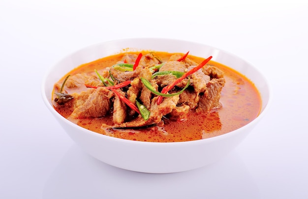 High angle view of food in bowl on table