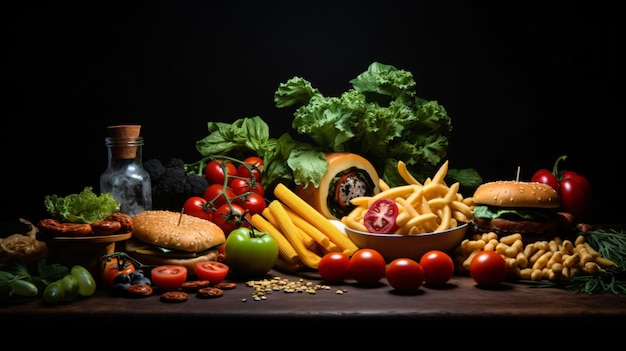 High Angle View of Food on Table Against Background