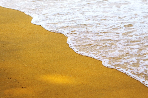 High angle view of sand on beach