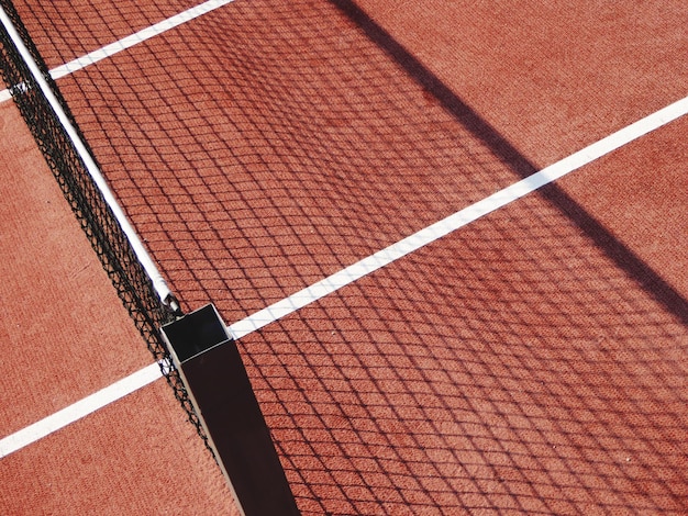 Photo high angle view of tennis court