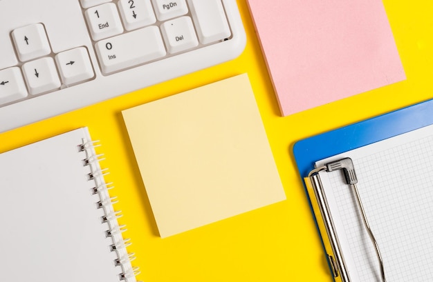 High angle view of yellow paper on table