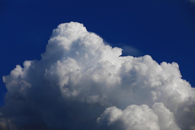 High clouds in the summer sky. Sky background. Meteorological observations of the sky.