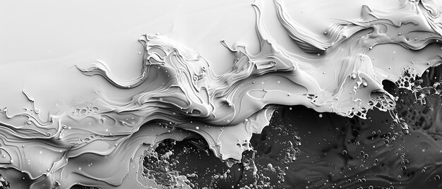 High Detail Realism Abstract Image Black and White