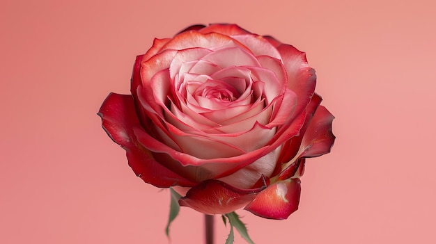 High Detailed Portrait of Rose Flower