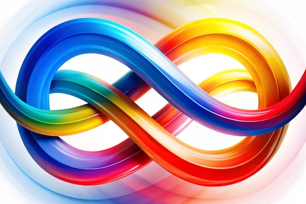 Photo high energy intertwined ribbons background 4k hd photo