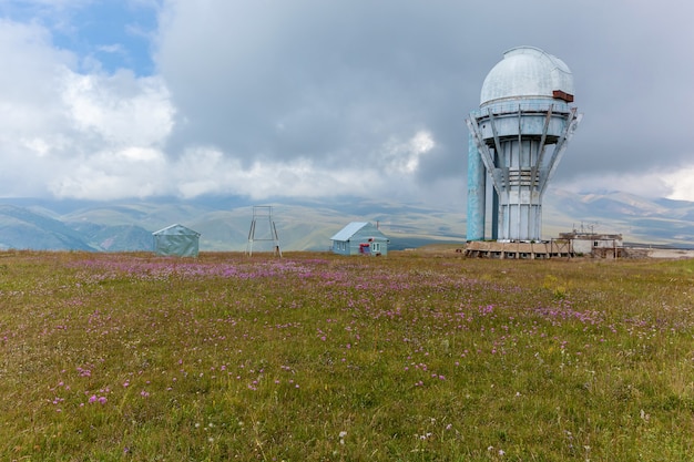 High mountain observatory Assy Plateau in Kazakhstan