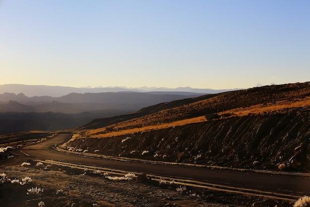 high mountain pass in Tibet mountain landscape