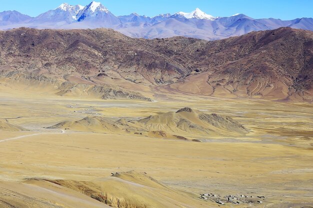 high mountain pass in Tibet mountain landscape