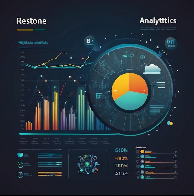 Photo high quality business analytics icon