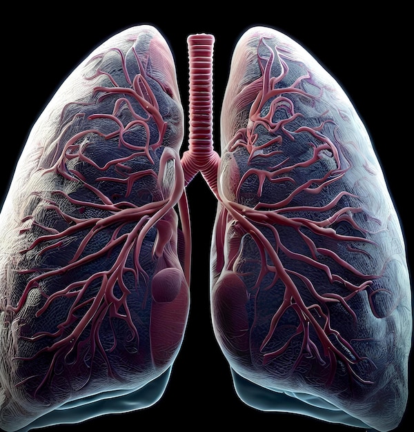 High quality image depicting human lungs