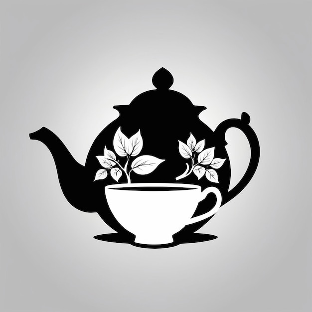 High quality image of teapot and cup