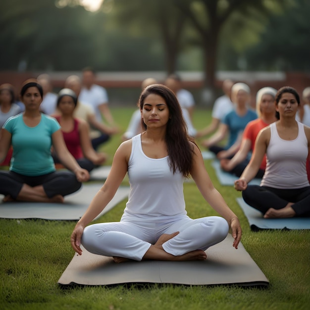 Photo high quality international yoga day photos