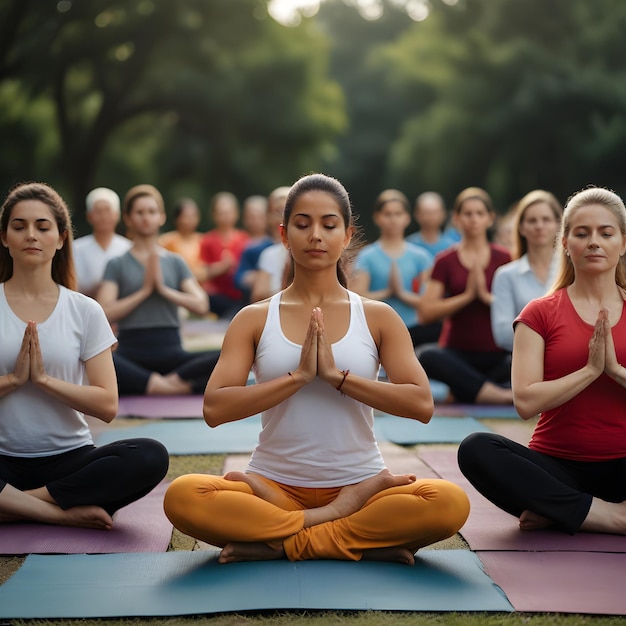 Photo high quality international yoga day photos