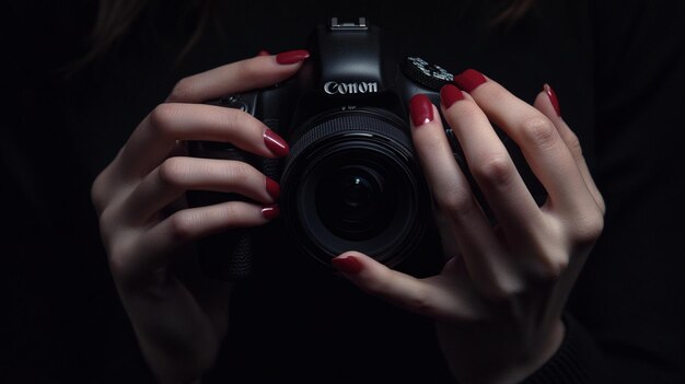 High quality photo of photographer taking picture of nature photography concept imagePhotographer