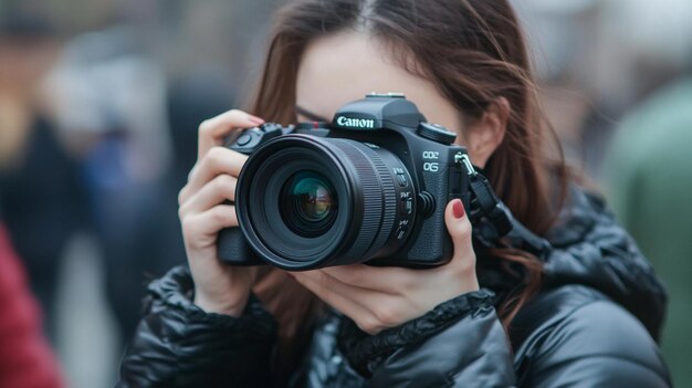 High quality photo of photographer taking picture of nature photography concept imagePhotographer