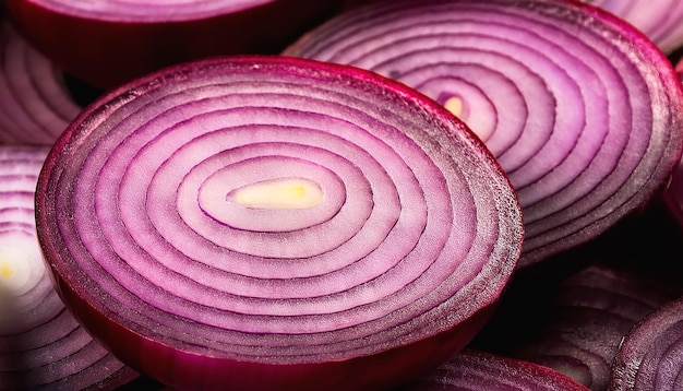 Photo high quality photo of red onion pattern texture background