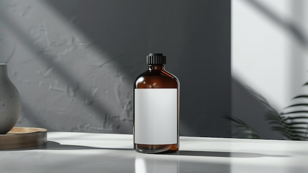 High quality realistic bottle image for contemporary mockup projects