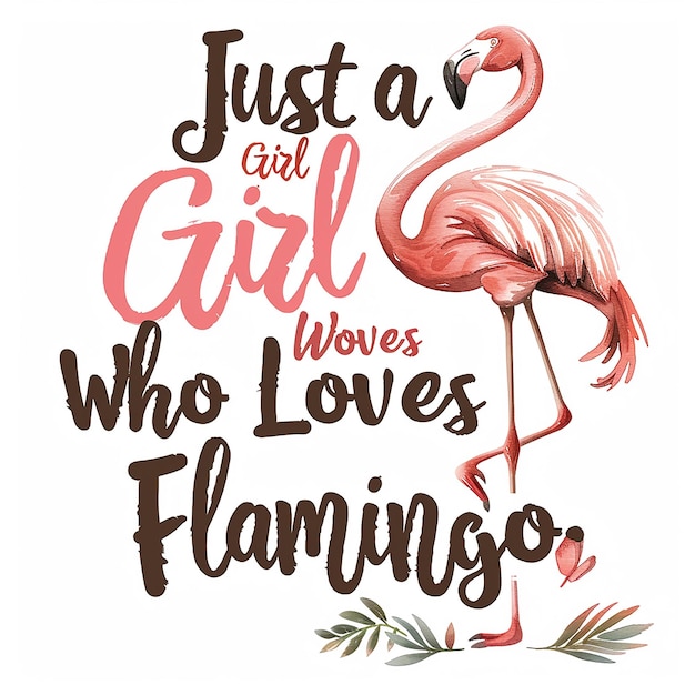 High quality vector illustration of a charming flamingo