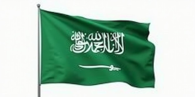 Photo high quality waving flag of saudi arabia national symbol