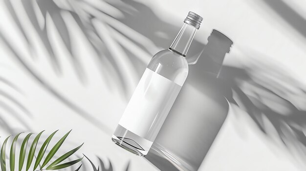 High resolution realistic bottle image for advanced mockup projects