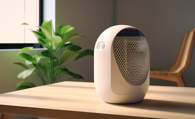 High tech air purifier smart speaker homepod home automation smart device voice activated