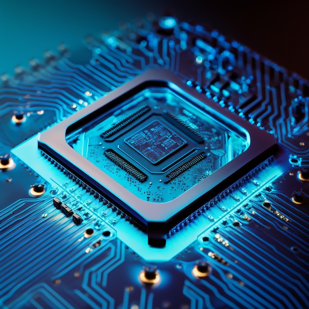 High Tech Processor Abstract Background design