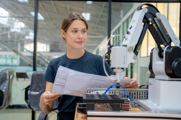 High Tech Robotic Arm with an Artificial Intelligence Computer Processor Unit in its