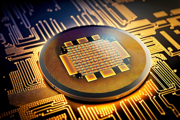 High technologies in modern world wafer semiconductor manufacturing