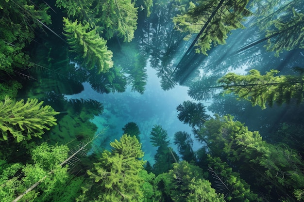 Over the High Trees Breathtaking Stock Photography Capturing the Majesty of Nature