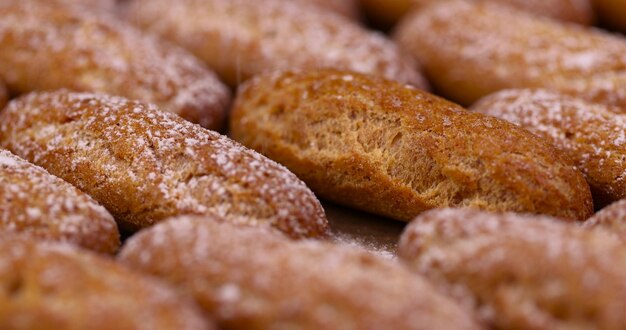 highcalorie custard cookies on paper