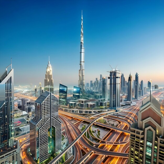 The highestquality photo of Dubai City with Burgs Khalifah