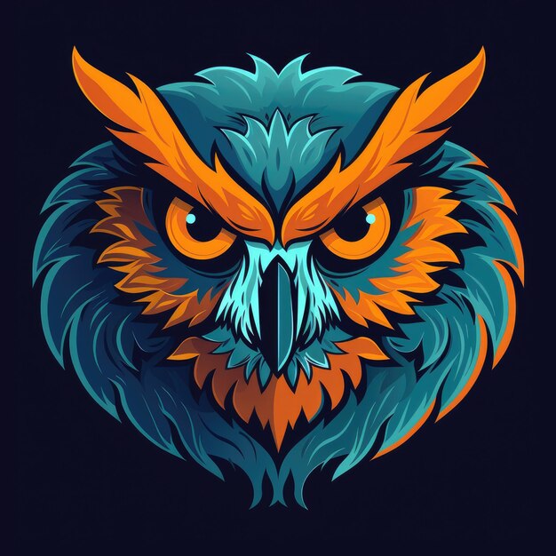 Photo highimpact neon aqua and blue owl logos for esports teams