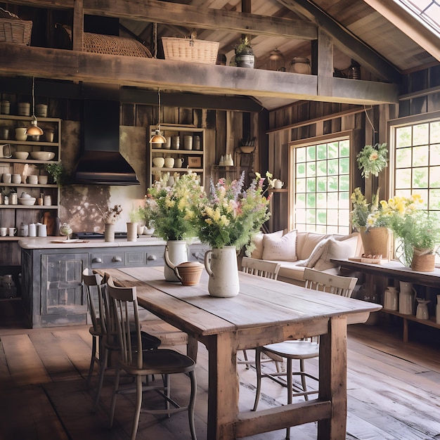 Highlight the charm of farmhouse