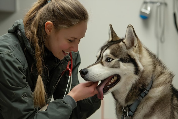 Photo highlighting animal healthcare and veterinary care for young pets