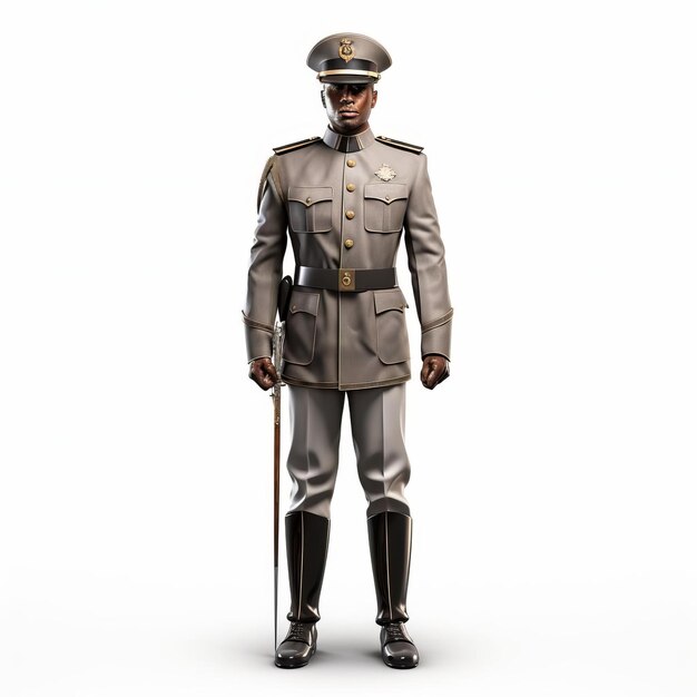 Highly Detailed 3d Model Of Ava Sergeant Major Figure