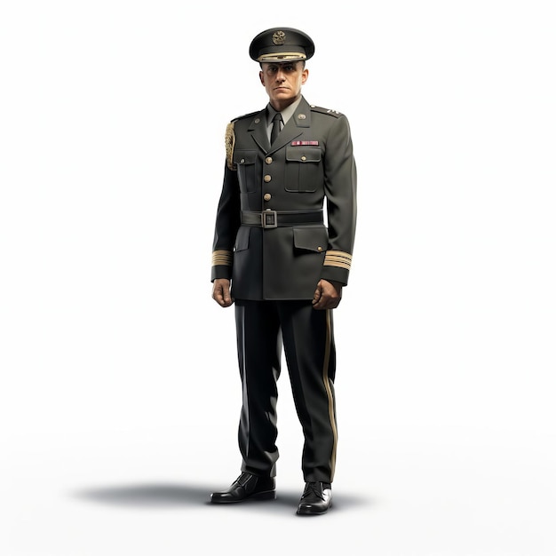 Highly Detailed 3d Model Of Levi Master Warrant Officer