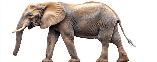 Photo highly detailed and realistic image of a majestic elephant