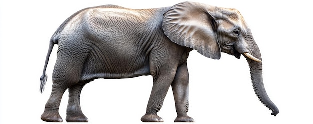 Photo highly detailed and realistic image of a majestic elephant