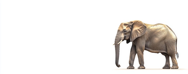 Photo highly detailed and realistic image of a majestic elephant