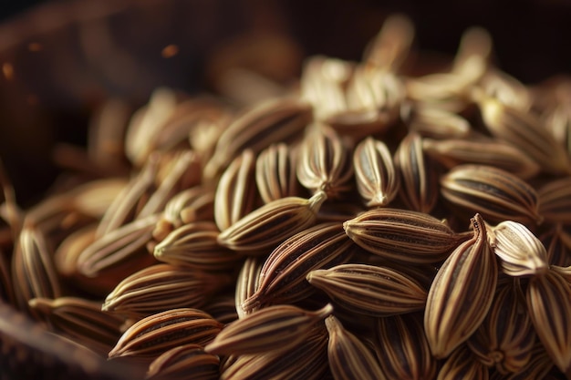 Highmagnification image of a cluster of seeds