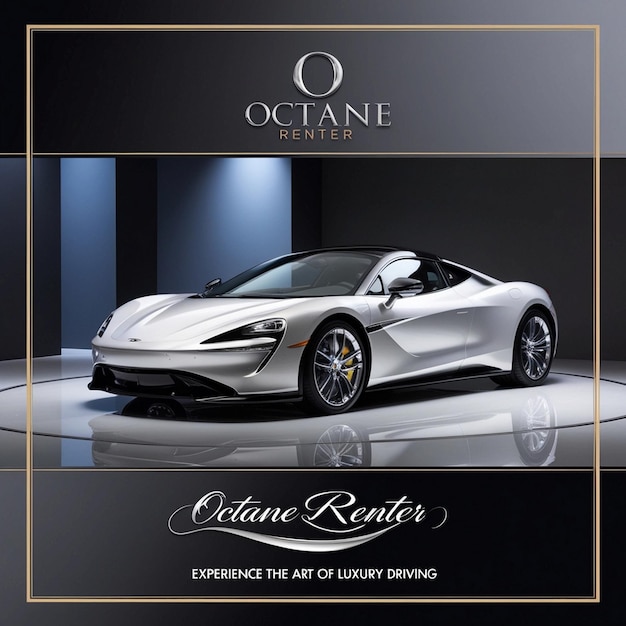 Photo highoctane luxury car advertising