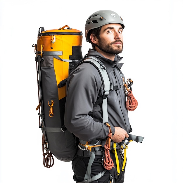 Highperformance climbing backpack with gear attachments and durable material