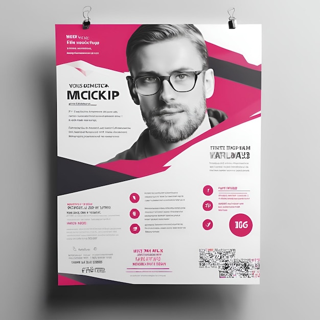 HighQuality 3D Flyer Mockup for Professional Marketing and Branding Presentations