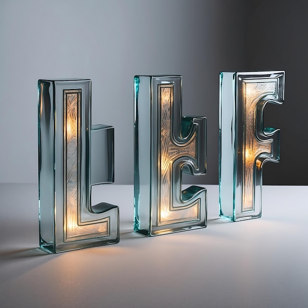 Photo highquality 3d letters images for eyepopping effects