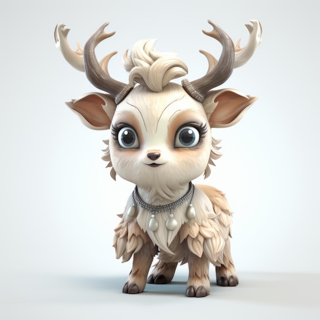 Highquality 3d Reindeer In Fantasy Style For Unreal Engine