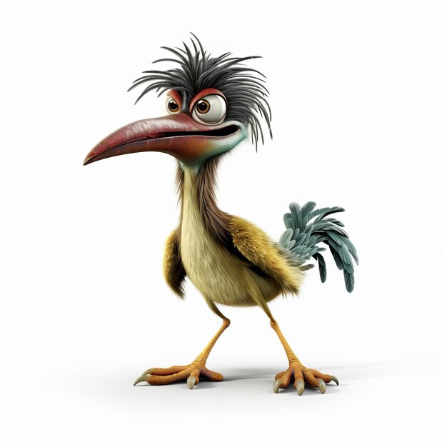 Photo highquality 3d road runner full body isolated image